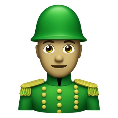 Green TOY SOLDIER sticker
