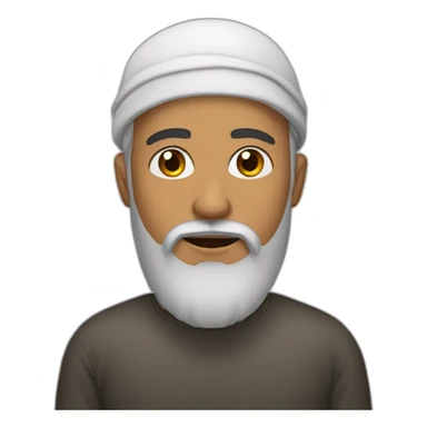 Muslim man with a beard sticker