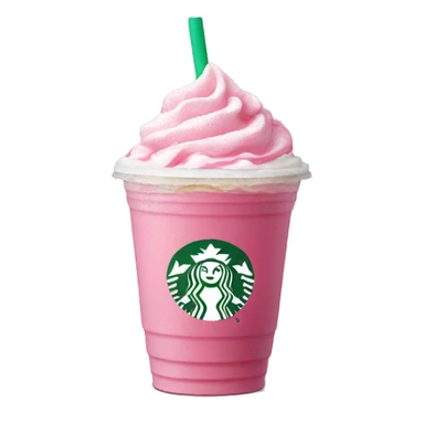 Pink starbucks Frappuccino  sticker