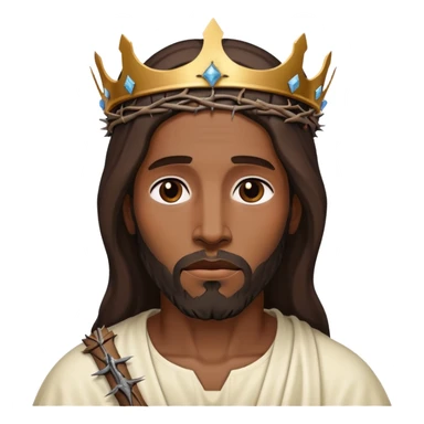 Black Jesus on the cross sticker