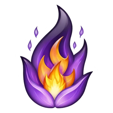 Elemental Dark-type-Electric-type natural flame  sticker
