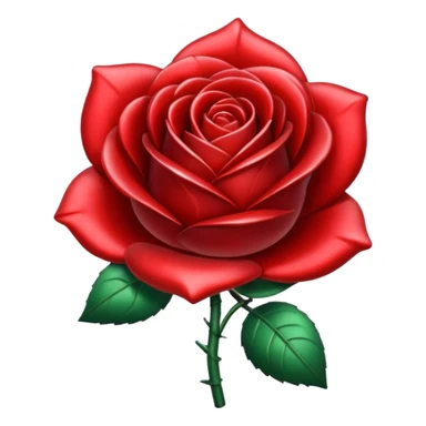 metal rose, without green leaves, just flower sticker