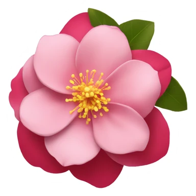 camelia flower sticker