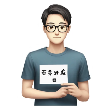 Guy with specs holding banner on which Manhwa_Flix is written  sticker