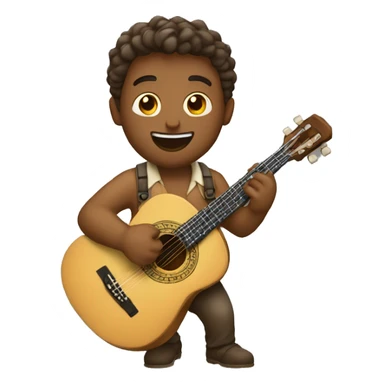 Hombre Tocando cavaquinho sticker