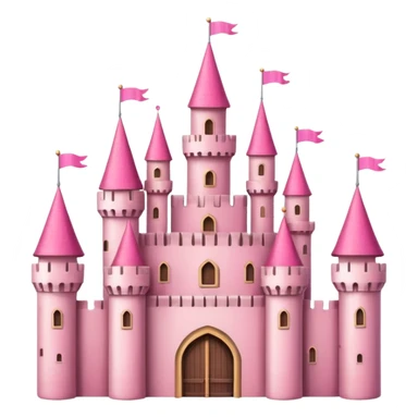 castle with pink colours sticker