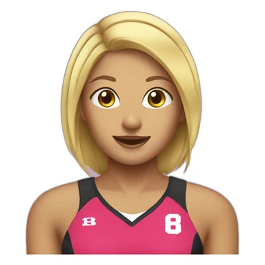Volleyball girl sticker