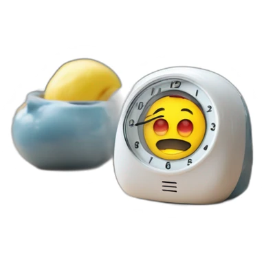 Funny superheroes modern alarm clock for kids sticker