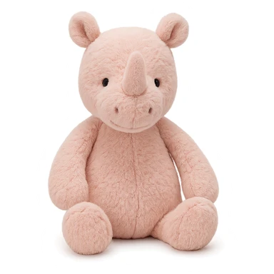 jellycat stuffed plush baby pink rhinoceros sticker