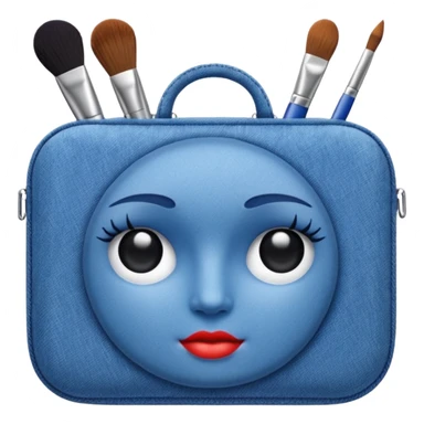 Make up kit kiko denim design sticker