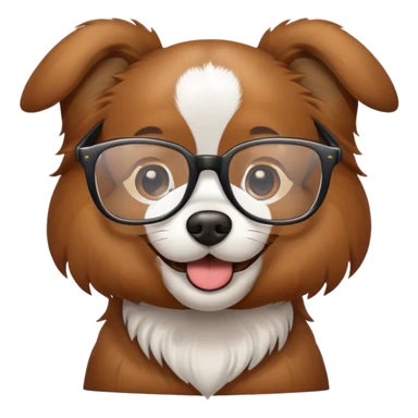 Chien avec lunette  sticker