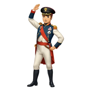 Napoleon Bonaparte dancing the Macarena sticker