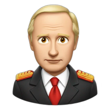 Vladimir Poutine avec des yeux rouges sticker