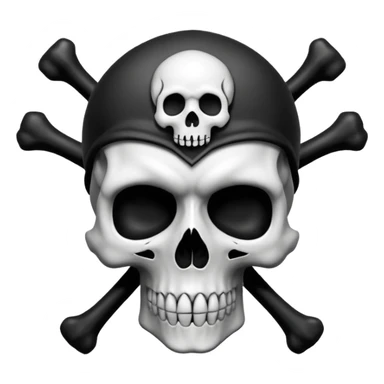 Wiz 101 casting sigil black and white death skull   inspired school sticker