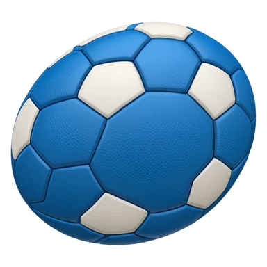 blue football ball sticker