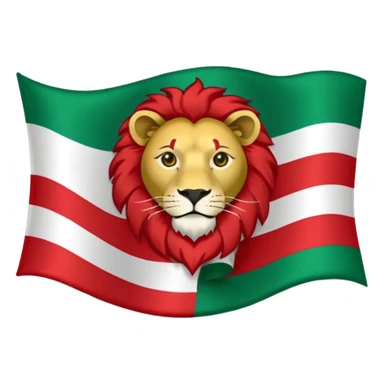 The pre-revolution iranian flag sticker