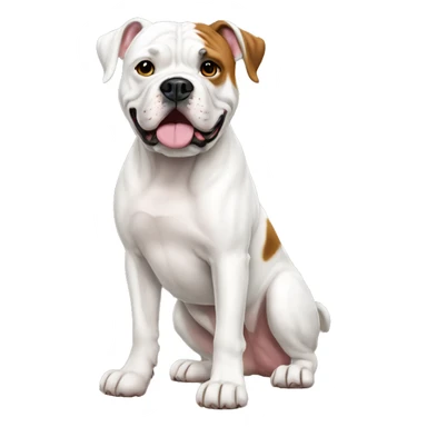 American Bulldog Dog Breed Full Body sticker
