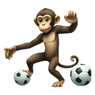 monkey playing fifa sticker
