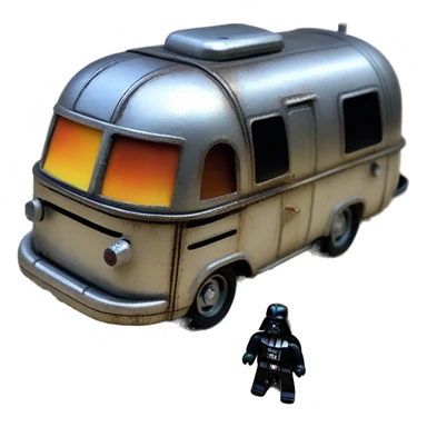 Hot wheel’s Tonka Darth Vader’s airstream rc caravan rusted  sticker