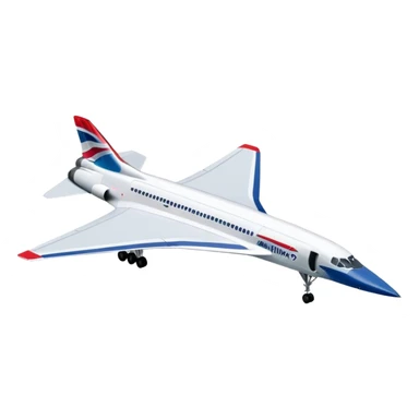 Concorde - British Airways (Model Year: 2020) (Iconic colour: White with blue and red) sticker