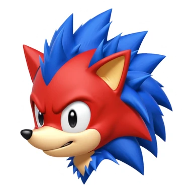 Red Sonic sticker