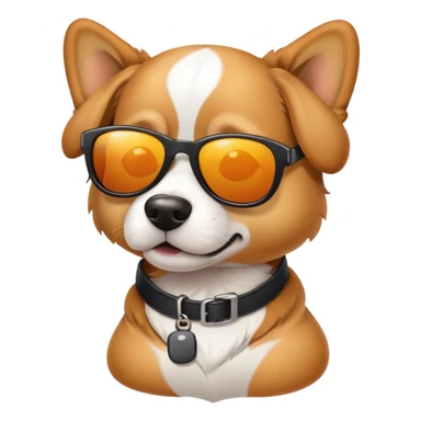 Chill dog sun glasses sticker