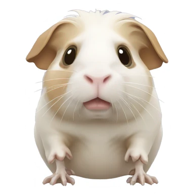 full skeleton of a guinea pig without meat sticker