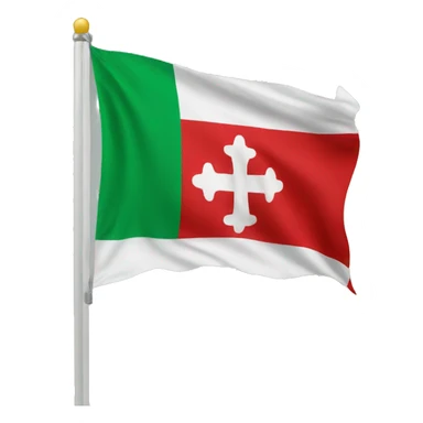 Canton ticino's flag sticker