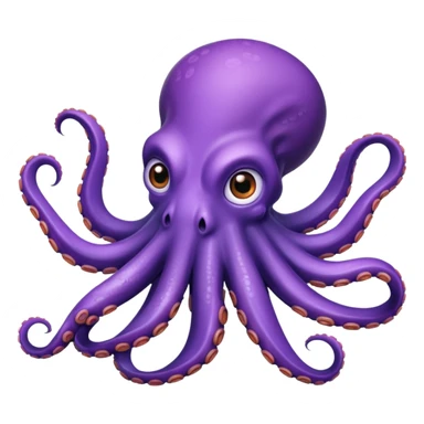 octopus swimming sticker