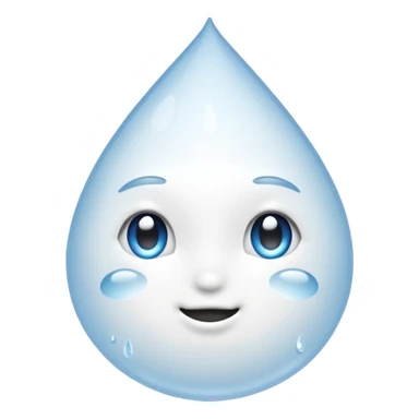 Pure white Sweat Droplets emoji sticker