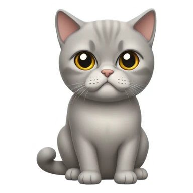 unimpressed british shorthaircat sticker