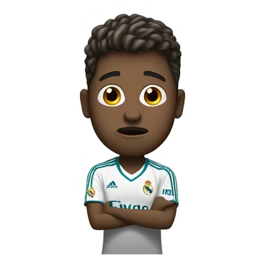 real madrid fan standing in a shock sticker