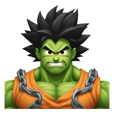 Goku fused with the hulk sticker