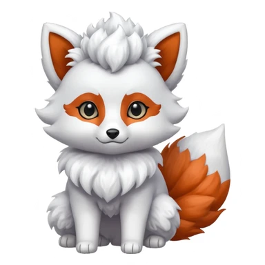 Alolan vulpix (all white) sticker