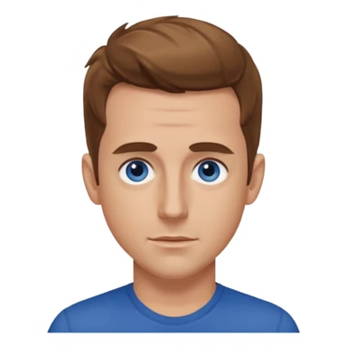 Joey McIntyre blue eyes, light brown hair, dark blue shirt  sticker