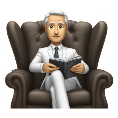 Billionaire reading magazine sticker