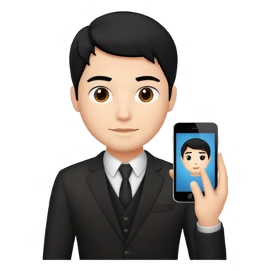 Designer website guy with professional dp please chnage hair color to black 
 sticker