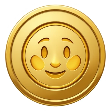 gold coin sticker