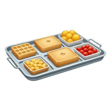 rectangle tray meal sticker