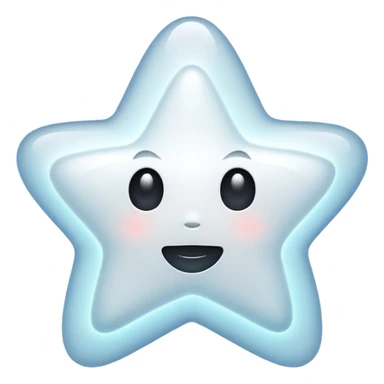ghost star white sticker