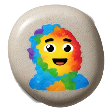 fruity pebbles on a pebble sticker