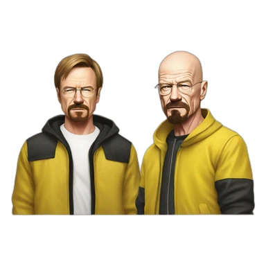 Walter white ans jesse pinkman sticker