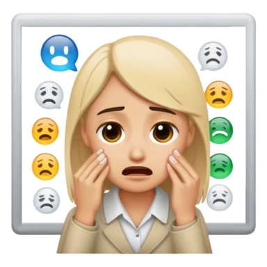 user researcher crying over presentation sticker