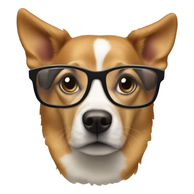 A mix between a dog and Elon musk wearing two svge dunglasses sticker