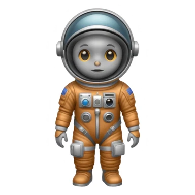 sparrow bird with astronaut suit sticker
