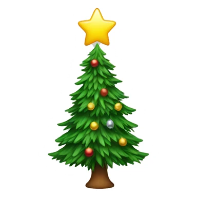 christmas tree on fir sticker