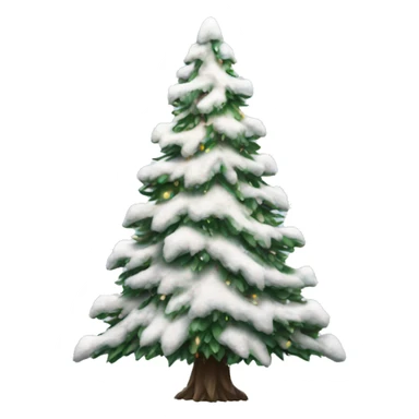 snowy aesthetic christmas tree sticker