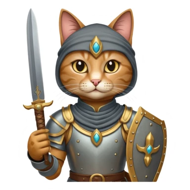 cat arab ancient army with small knife sticker
