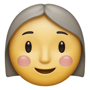 A neutral-colored emoji face (light gray or pale yellow) with half-closed eyes, small dark circles underneath, and a tiny straight-line mouth. A small power symbol (⏻) floats above the head or appears faded on the forehead, suggesting low energy or mental exhaustion. sticker