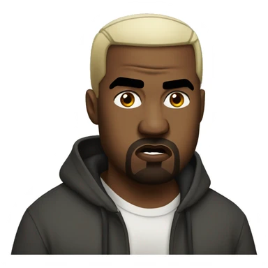 angry kanye west  sticker